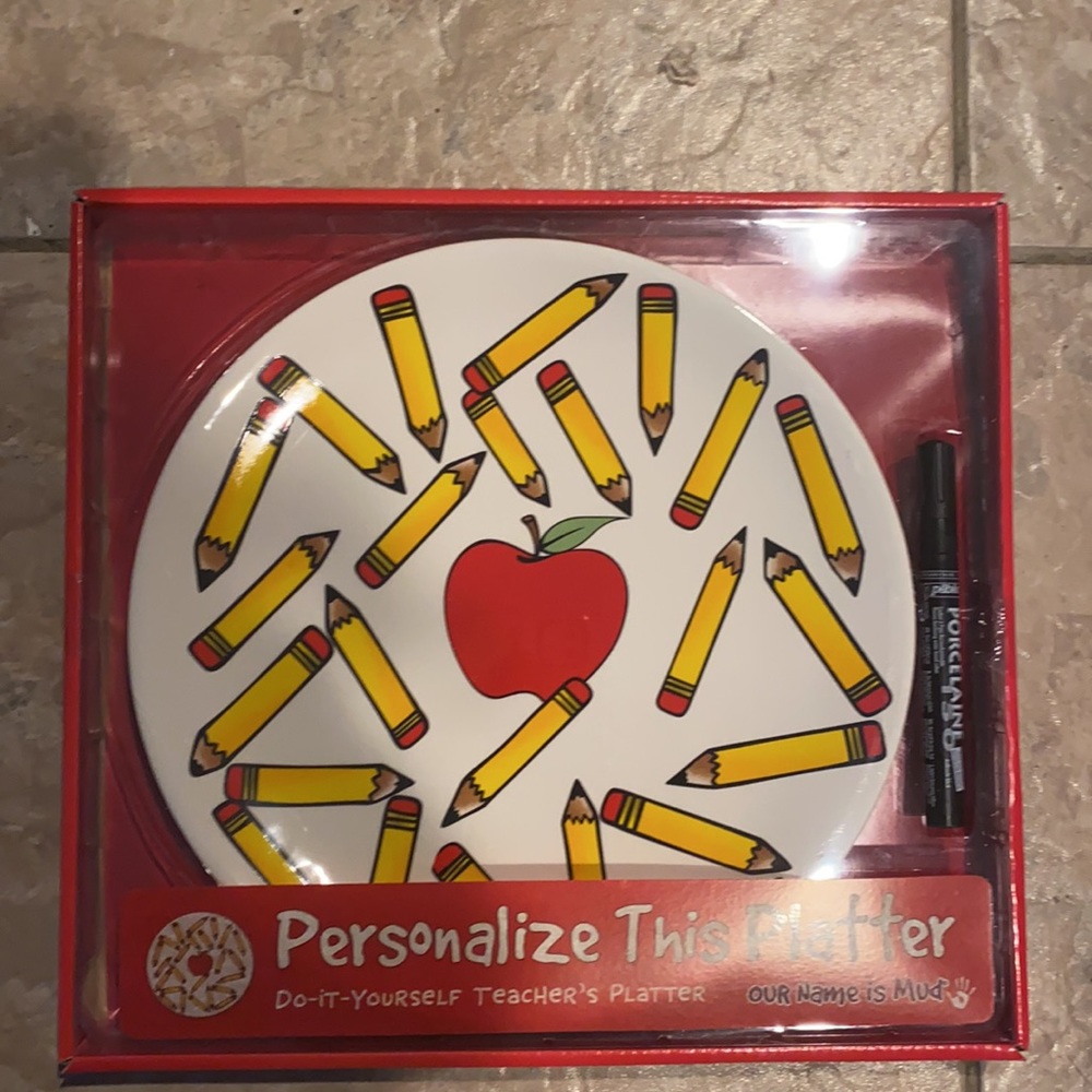 Do it yourself teachers platter/ gift